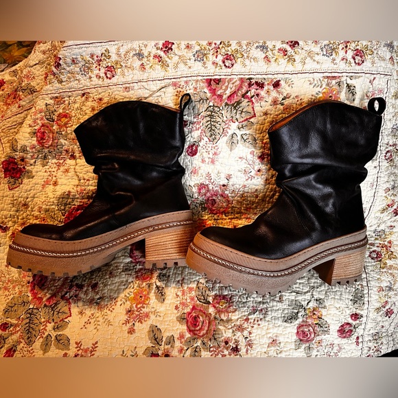 Free People Mel Slouch Boots - Size 9 - Picture 2 of 5